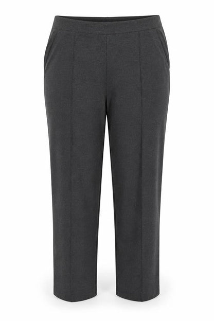 Marks and Spencer Women Grey Size 16 Stretch Straight Trousers