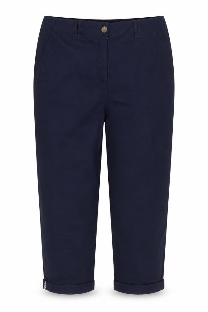 Next Women’s Navy Chino Trousers UK 18R Cotton Stretch Straight Leg