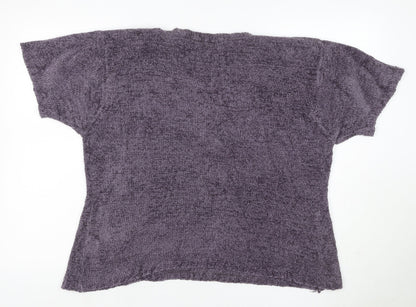 Berkertex Women Grey Size 18 Short Sleeve Dolman Knit Jumper