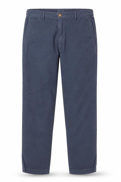 Marks & Spencer Men's Blue 40 Cotton Chino Trousers 40W 29L
