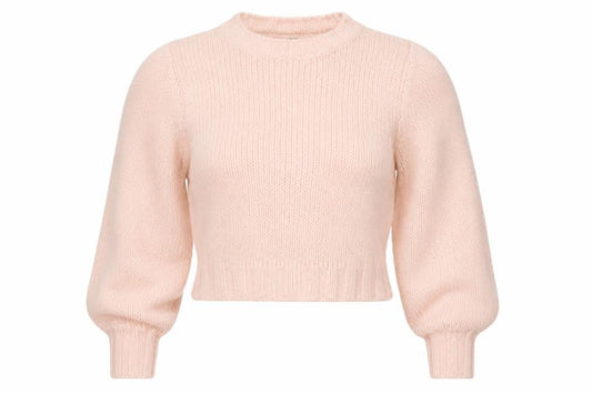 ASOS DESIGN Women’s Pink UK 6 Chunky Knit Balloon Sleeve Pullover Jumper