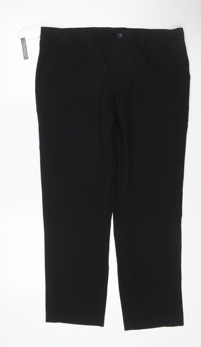 M&S Collection Women’s Black Slim Fit Dress Trousers 34W 29L