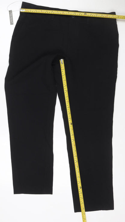 M&S Collection Women’s Black Slim Fit Dress Trousers 34W 29L