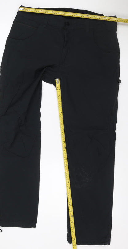 Berghaus Men’s Black 36 Regular Stretch Hiking Trousers Zip Pockets