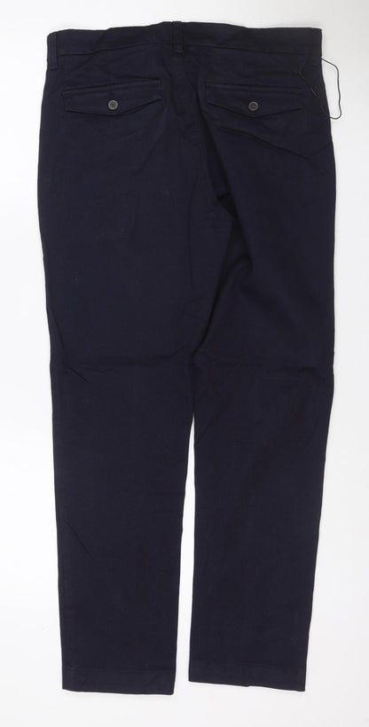 M&S Men’s Blue 32W 29L Slim Tapered Stretch Jeans