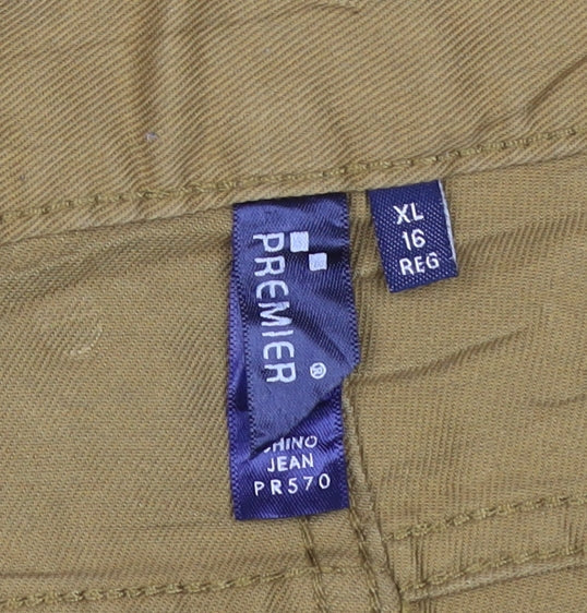 Premier Women’s Brown UK 16 Regular Straight Workwear Jeans PR570