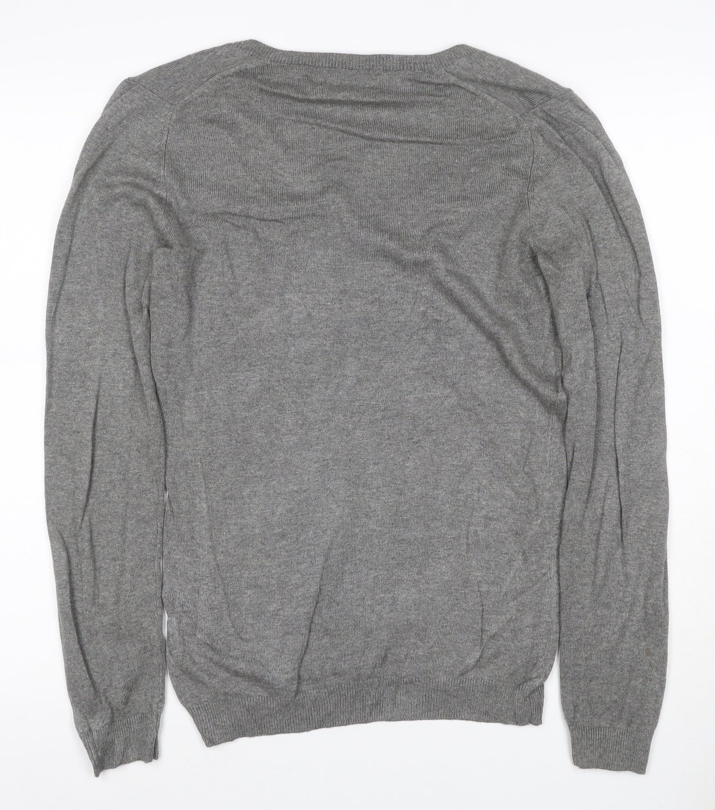 Marks and Spencer Women’s Grey Cashmere V-Neck Jumper UK 12