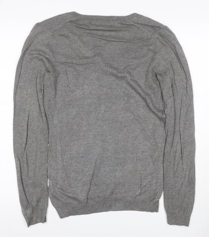 Marks and Spencer Women’s Grey Cashmere V-Neck Jumper UK 12