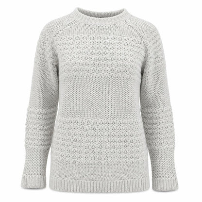 Front view of Dorothy Perkins Women Grey UK 12 Chunky Knit Crew Neck jumper