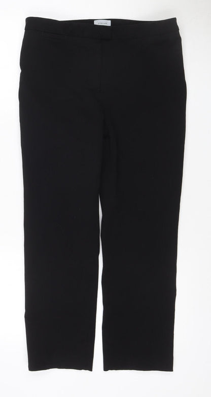 Jigsaw Women’s Black UK 12 Tailored Straight Leg Trousers