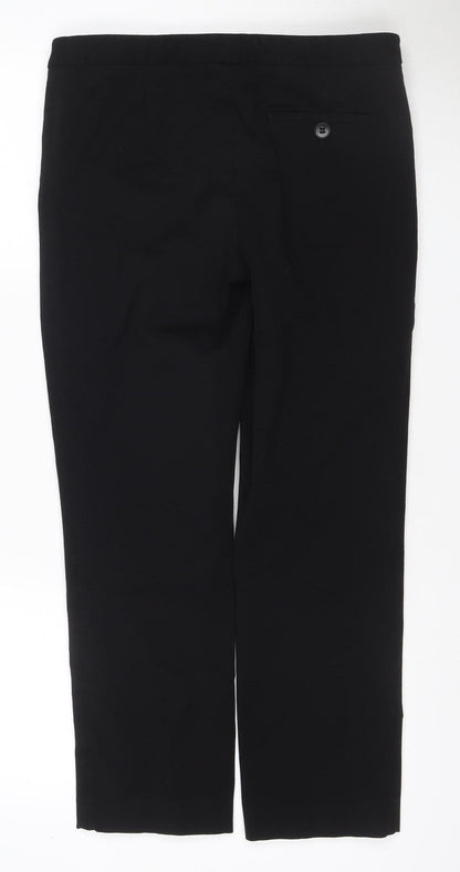 Jigsaw Women’s Black UK 12 Tailored Straight Leg Trousers