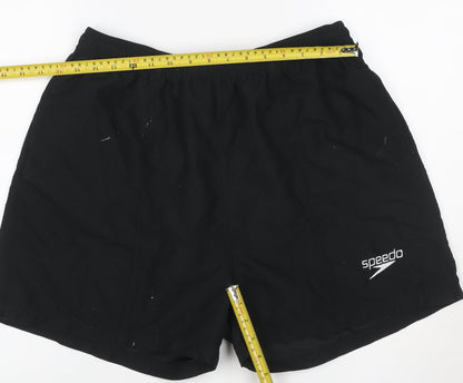 Speedo Men's Black 2XL Swim Shorts Mesh Lined Elasticated Waist Pockets