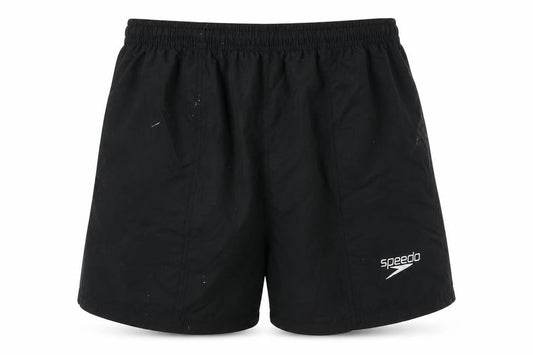 Front view of Speedo Men's Black 2XL Swim Shorts Mesh Lined Elasticated Waist Pockets