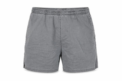 Toby Leeg Men's Grey XL Cotton Elastic Waist Casual Shorts
