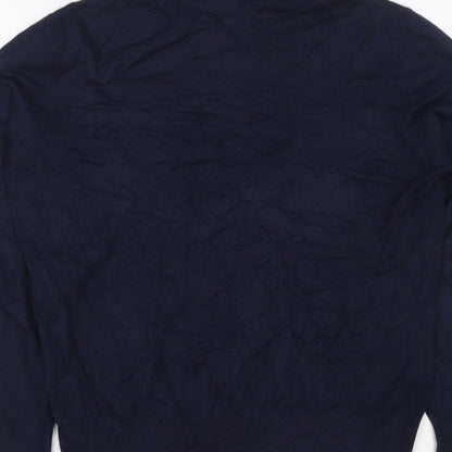 Betty Barclay Women Blue UK 14 Roll Neck Long Sleeve Knit Jumper
