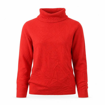 Marks & Spencer Women Red Cashmere Roll Neck Pullover Jumper UK 6