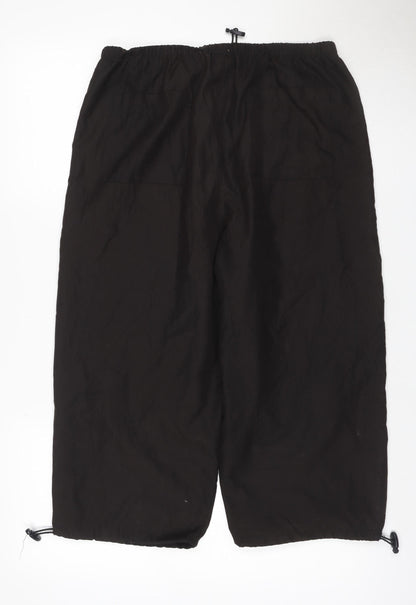Elam Women’s Black UK 18 Wide-Leg Drawstring Trousers