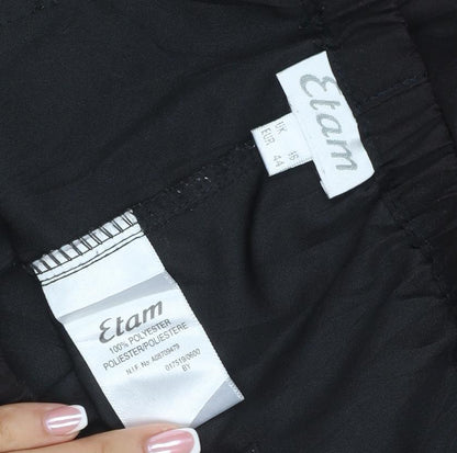 Elam Women’s Black UK 18 Wide-Leg Drawstring Trousers