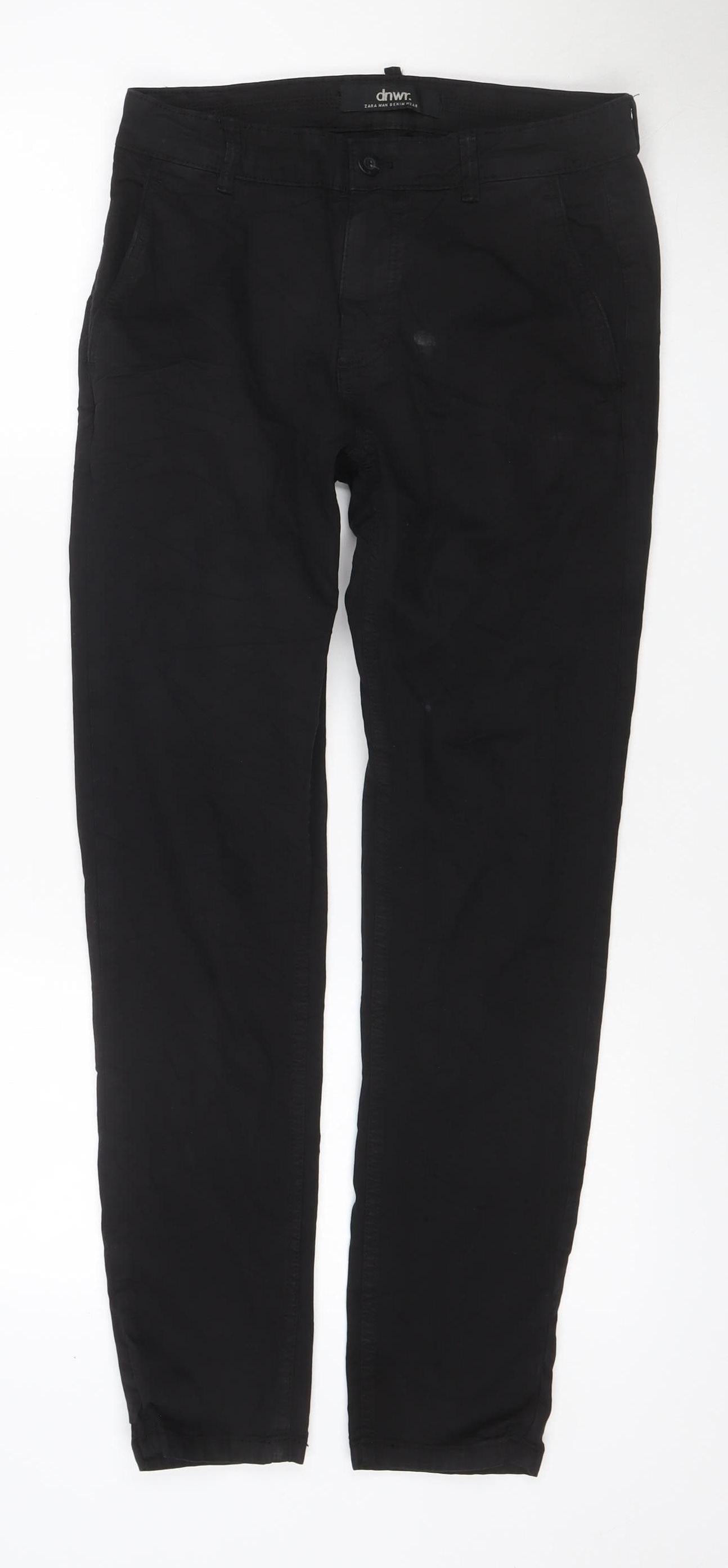 Zara Men Black 30 Slim Skinny Stretch Denim Jeans