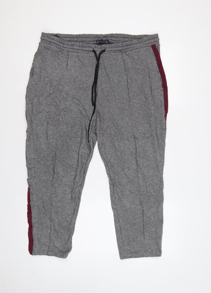 Marks & Spencer Women’s Multicoloured Check Jogger Trousers UK 18 Short