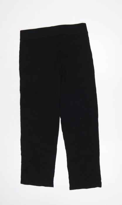 Marks & Spencer Women Black UK 12 Short High Rise Stretch Leggings