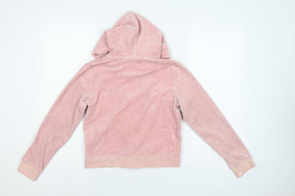 Juicy Couture Sport Women Pink S Velour Full Zip Hoodie
