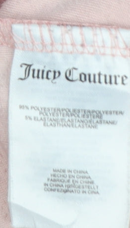 Juicy Couture Sport Women Pink S Velour Full Zip Hoodie