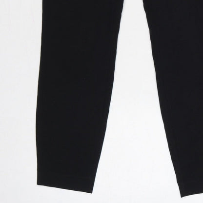 Next Women Black UK 8 Regular Skinny Smart Work Trousers