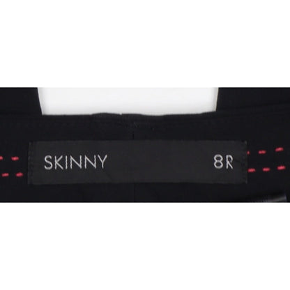 Next Women Black UK 8 Regular Skinny Smart Work Trousers
