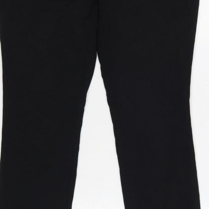 Next Women Black UK 8 Regular Skinny Smart Work Trousers