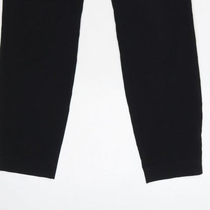 Next Women Black UK 8 Regular Skinny Smart Work Trousers