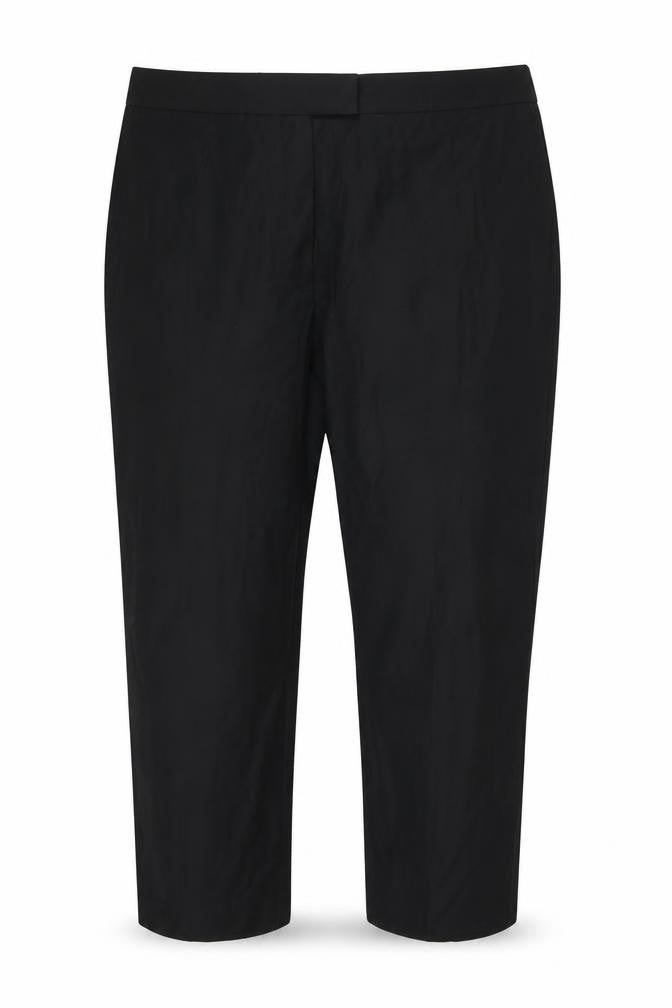 Marks & Spencer Women Black UK 20 Tapered Stretch Dress Trousers