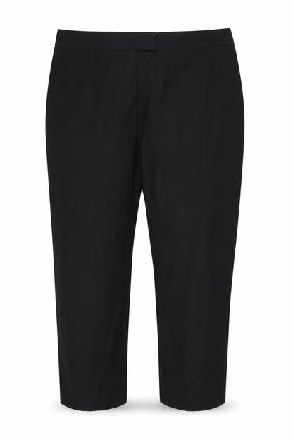 Marks & Spencer Women Black UK 20 Tapered Stretch Dress Trousers