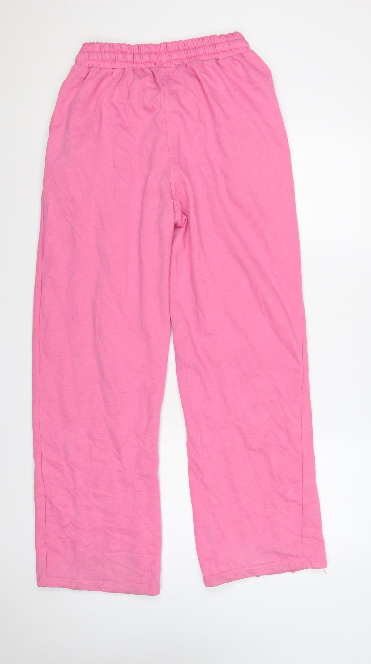 boohooMAN Men’s Pink S Sweatpants Drawstring Elastic Waist Logo Joggers