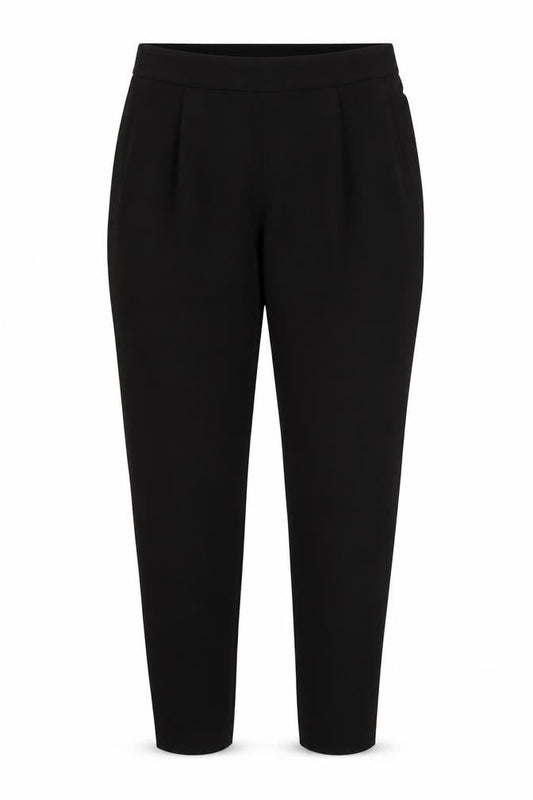 Wallis Women’s Black UK 14 Tapered Stretch Elastic Waist Trousers