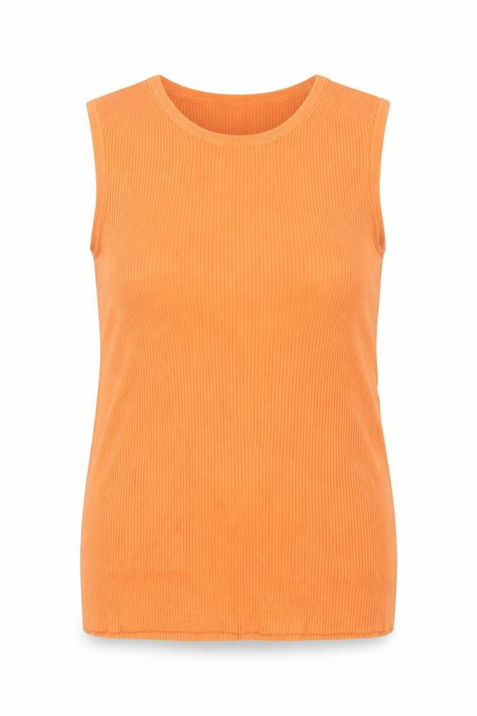 Marks & Spencer Women Orange UK 16 Ribbed Knit Camisole Tank Top