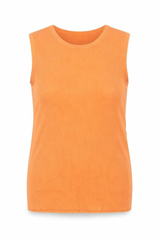 Marks & Spencer Women Orange UK 16 Ribbed Knit Camisole Tank Top