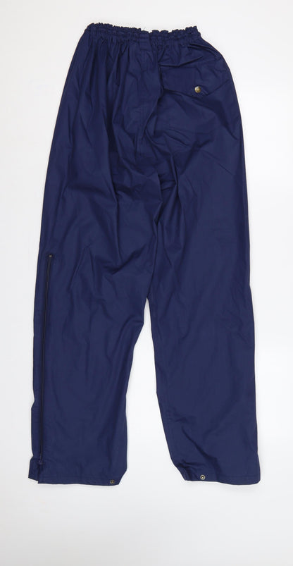 Regatta Men’s Blue M Waterproof Breathable Rain Trousers Drawstring