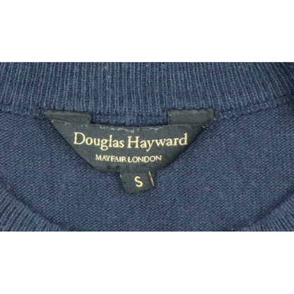 Douglas Hayward Men’s Blue S Crew Neck Fine Knit Pullover Jumper