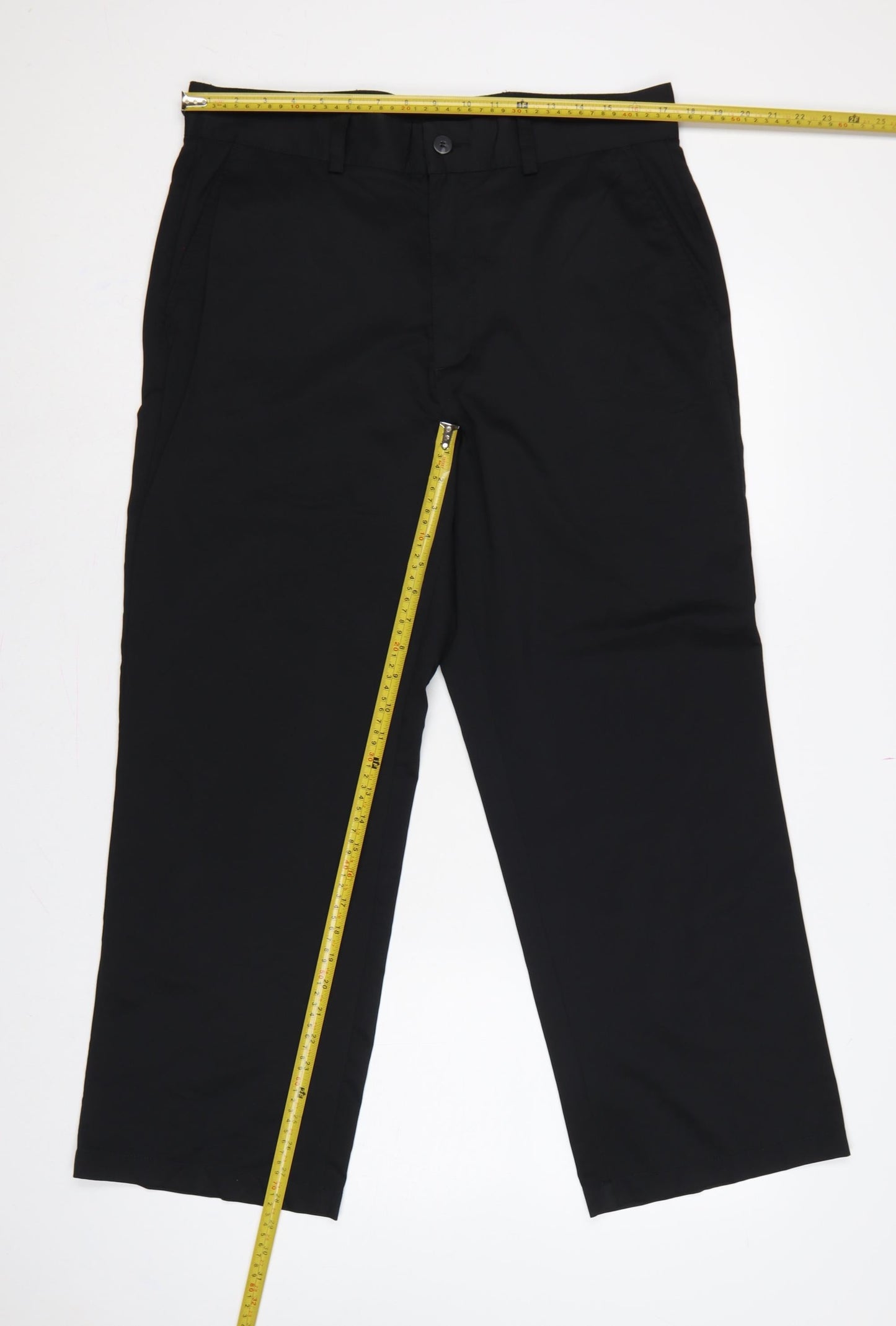 Adidas Men’s Black 36x30 Climalite Straight Dress Trousers