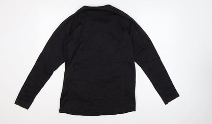Trespass Men’s Black XS Long Sleeve Athletic Basic T-Shirt 32-34in
