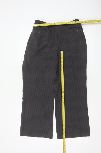 Buse Collection Women’s Grey Pinstripe Dress Trousers UK 12 Straight