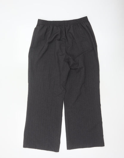 Buse Collection Women’s Grey Pinstripe Dress Trousers UK 12 Straight