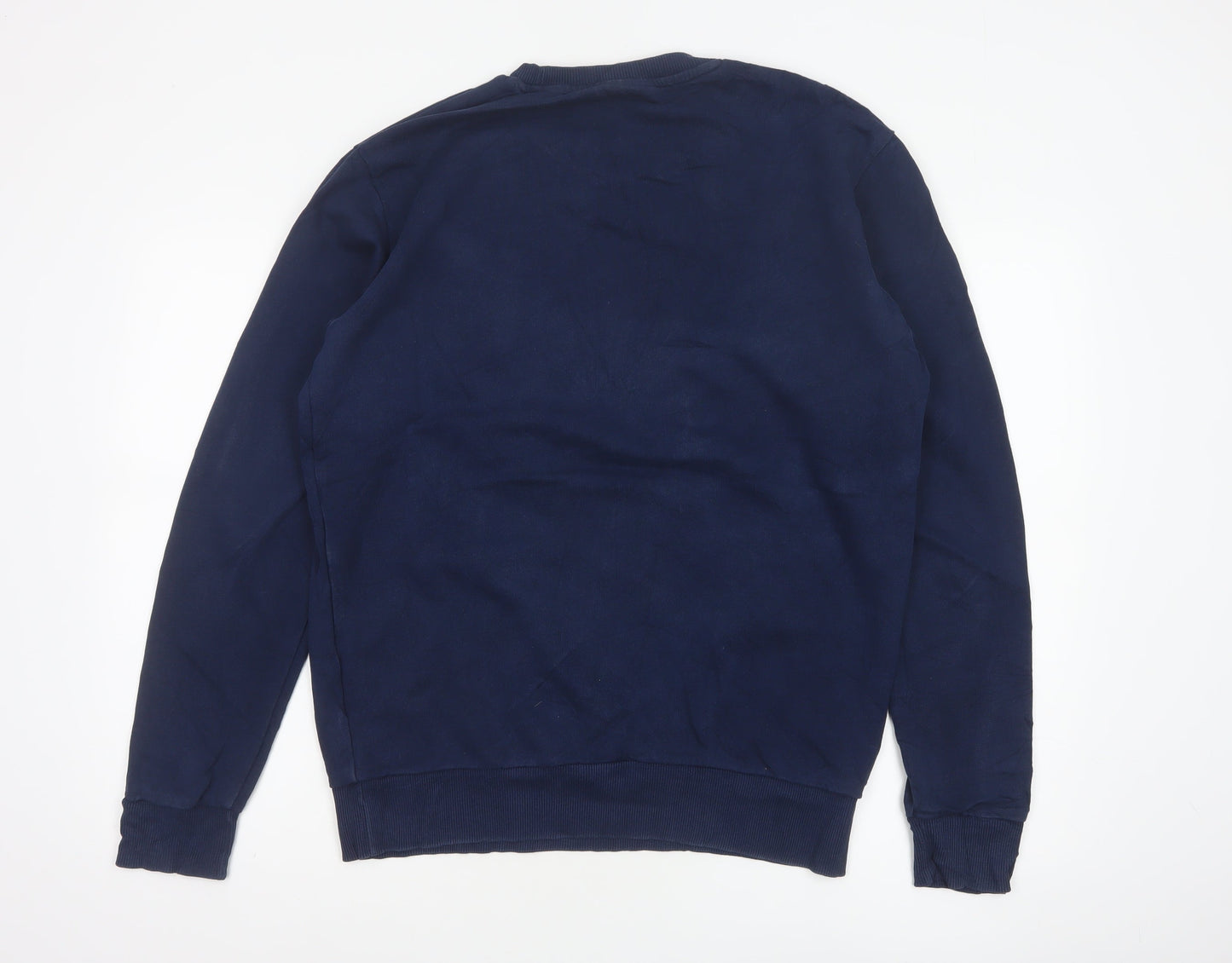 Reebok Men’s Blue M Classic Logo Graphic Print Crew Neck Sweatshirt