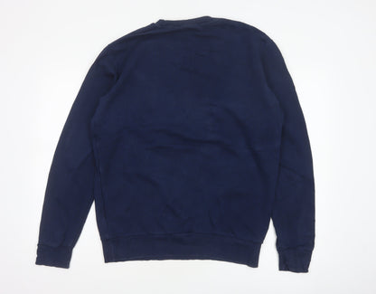 Reebok Men’s Blue M Classic Logo Graphic Print Crew Neck Sweatshirt