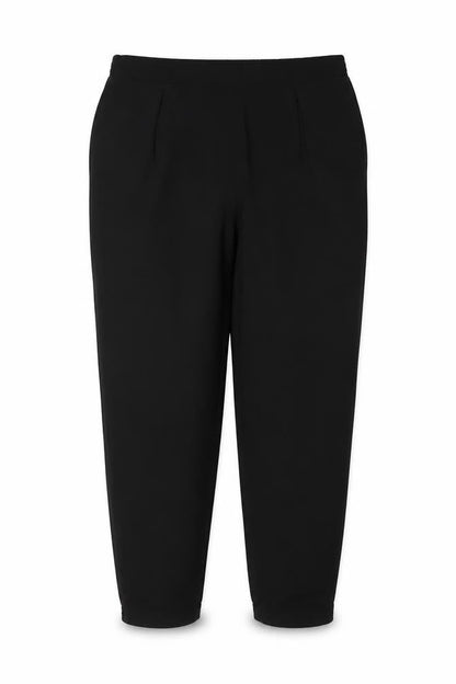 Dorothy Perkins Women Black UK 14 Tapered Elastic Waist Jogger Trousers
