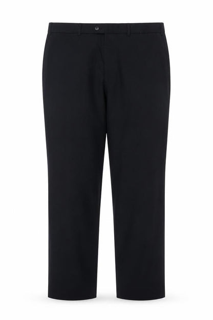 Marks & Spencer Men's Navy 40in Wool Blend Tailored Dress Trousers