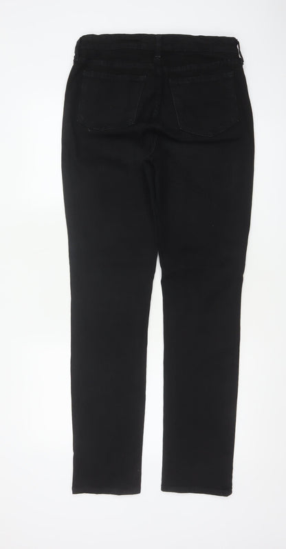 NYDJ Women’s Black UK 14 High Rise Skinny Rhinestone Jeans