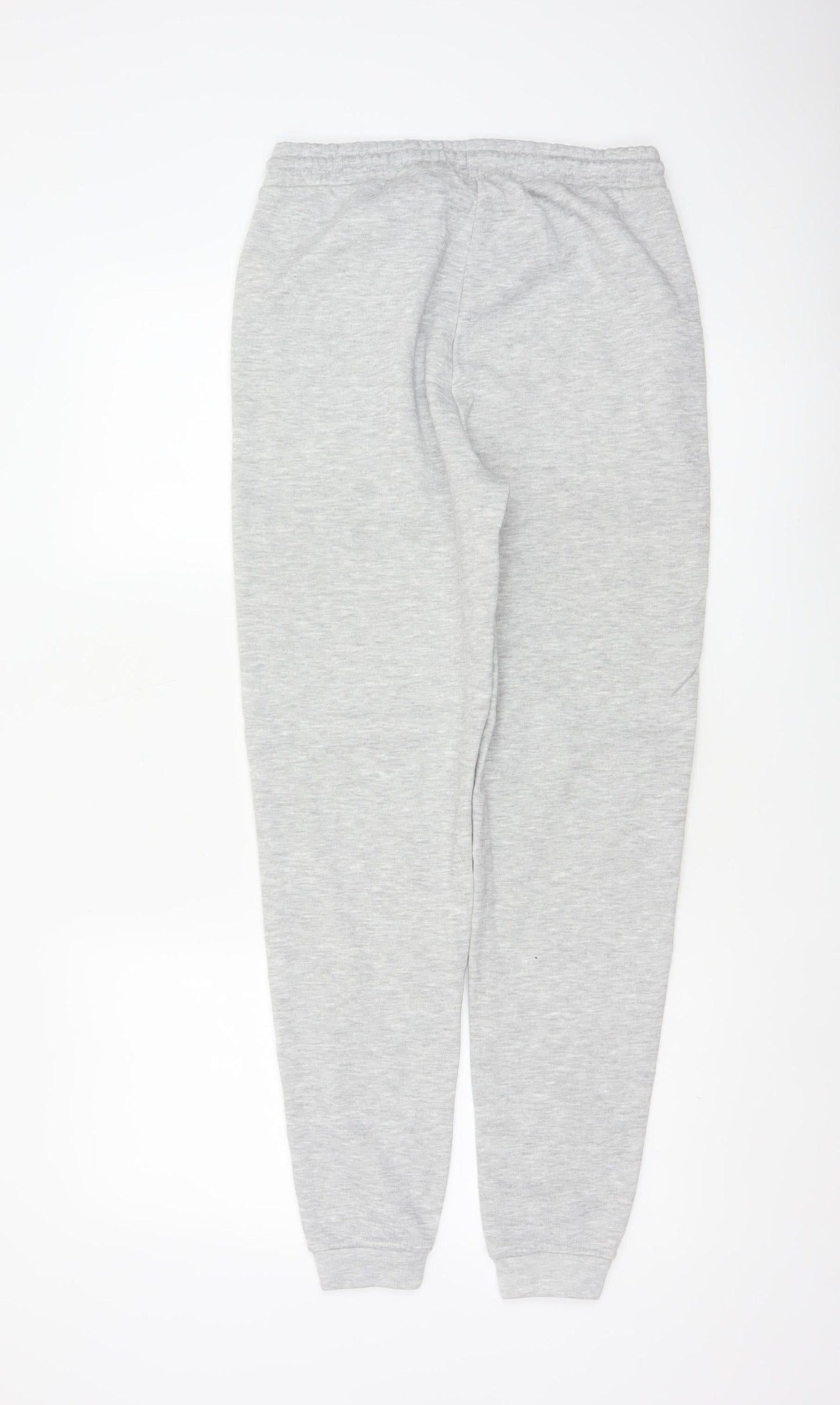L.A. Gear Women Grey UK 6 Tapered Cuffed Fleece Jogger Sweatpants