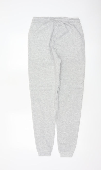 L.A. Gear Women Grey UK 6 Tapered Cuffed Fleece Jogger Sweatpants